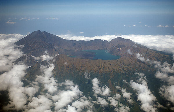 Rinjani Vulkan, Luftaufnahme