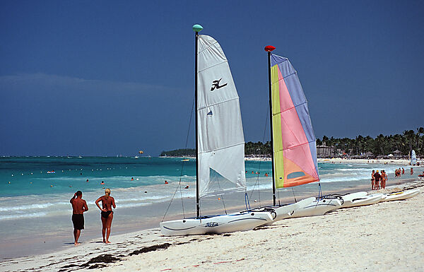 Catamarans on the beach