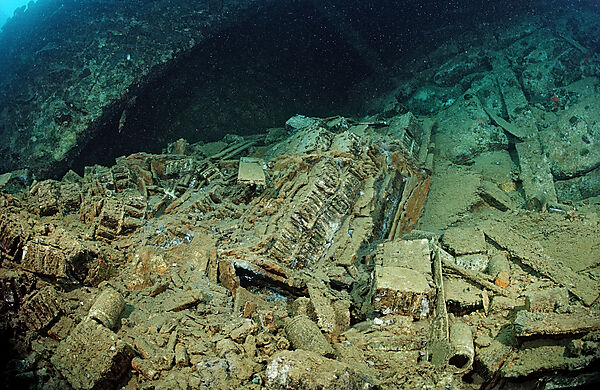Ammunition in the Umbria shipwreck