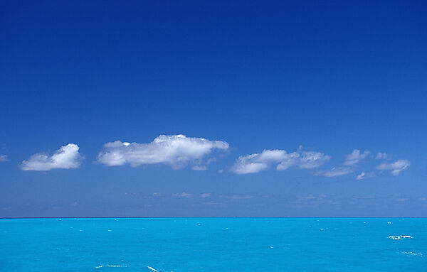 Turquoise blue sea