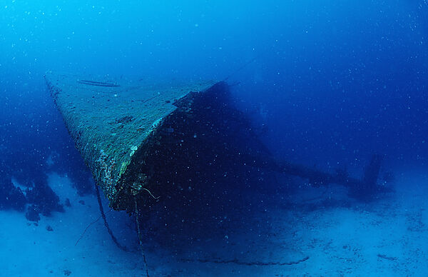 Hilma Hooker Schiffswrack, Bug