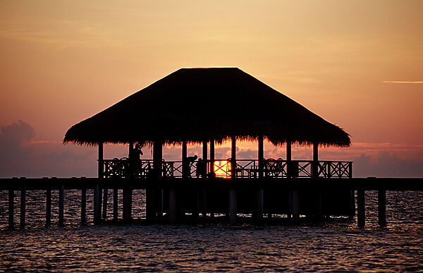 Sunset on Maldives