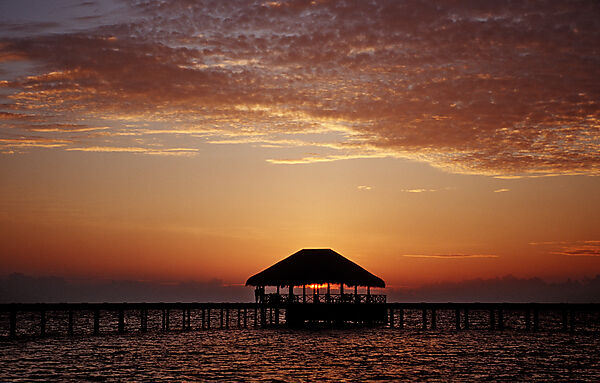 Sunset on Maldives