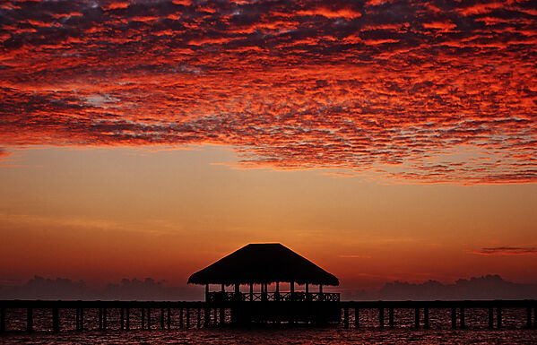 Sunset on Maldives