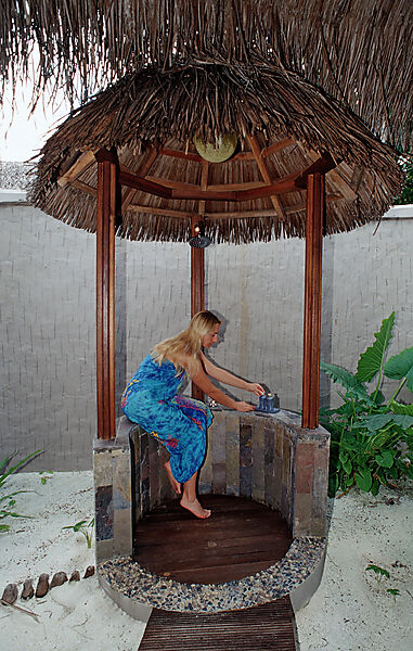 Shower in open-air Bathroom