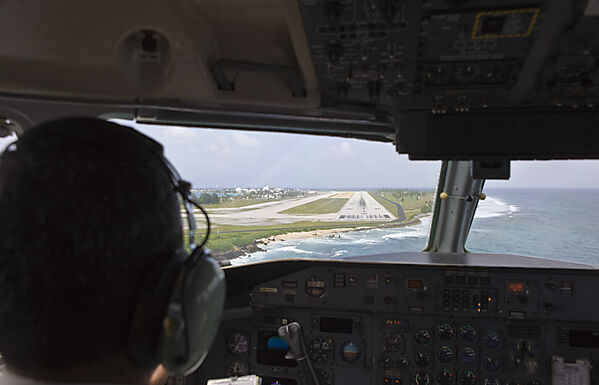 Landeanflug auf Kwajalein