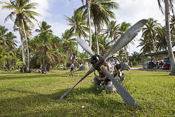 Propeller auf der Insel Woja