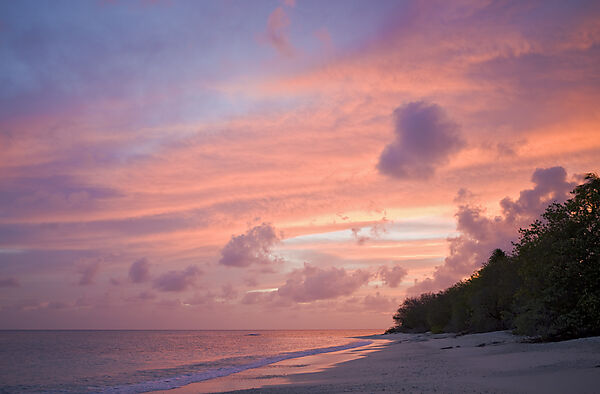 Sonnenuntergang am Strand von Bikini