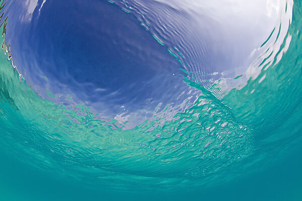 Watersurface in turquoise Lagoon