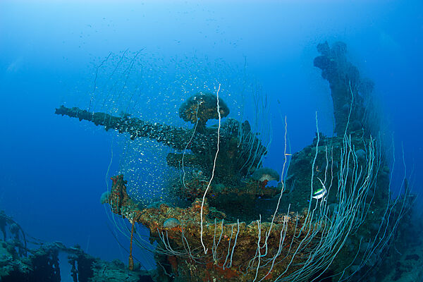 5-Zoll-Geschuetz des U-Bootes USS Apogon