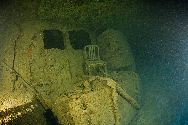 Wrackteile der USS Arkansas