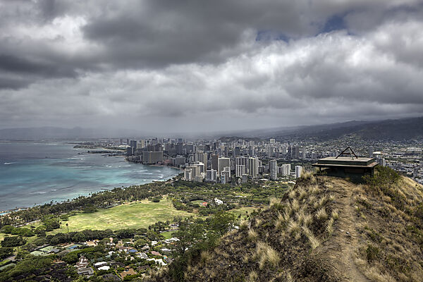 Blick auf Waikiki