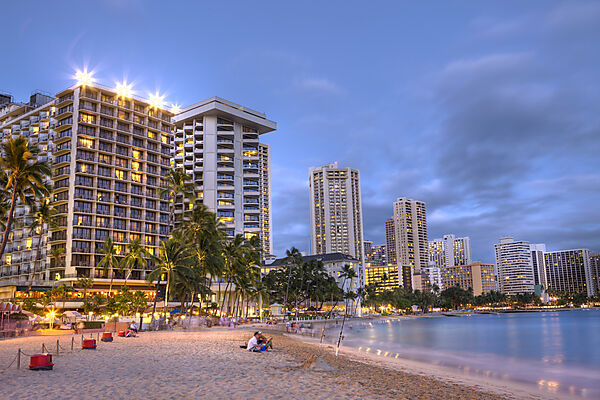 Waikiki Beach at Sunset