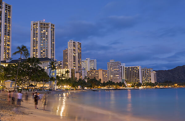 Waikiki Beach at Sunset