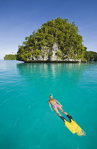 Skin Diving at Palau