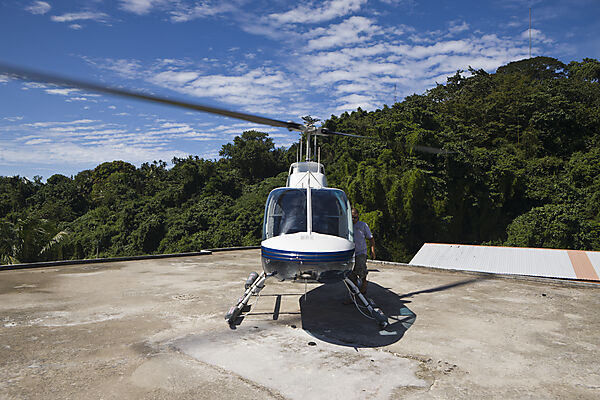 Helicopter provide Flights over Palau Islands
