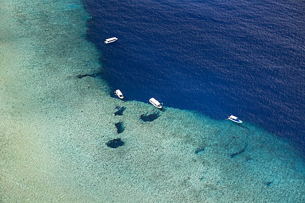 Aerial View of Divespot Blue Hole