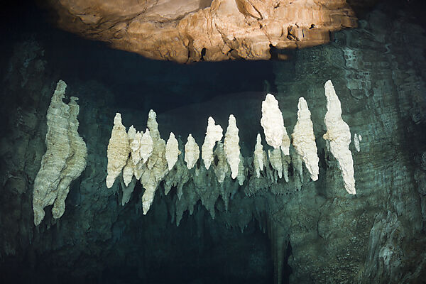Diver in Chandelier Dripstone Cave