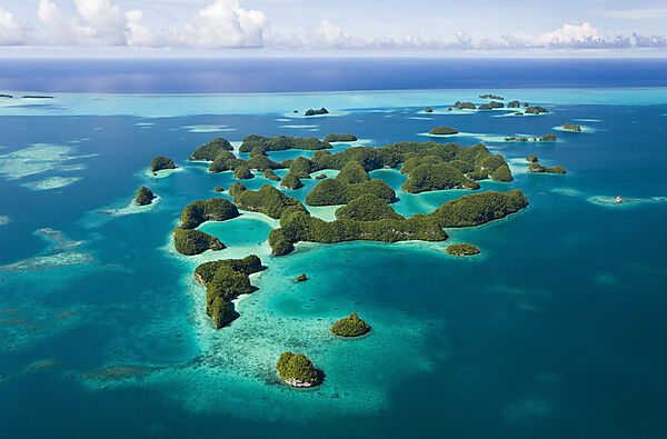 Luftaufnahme von Seventy Islands