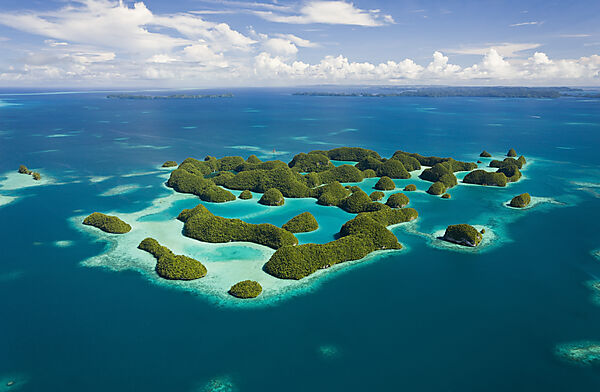 Luftaufnahme von Seventy Islands