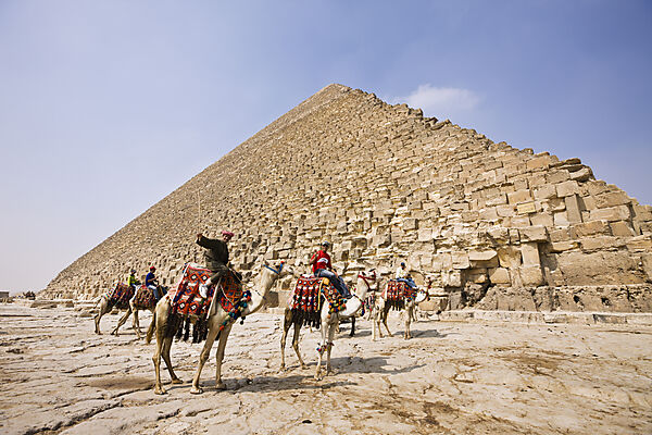 Camel Driver in Front of Pyramid of Cheops