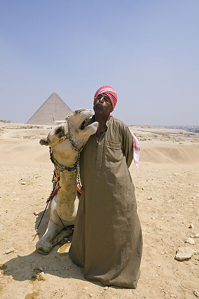 Kameltreiber vor Cheops Pyramide