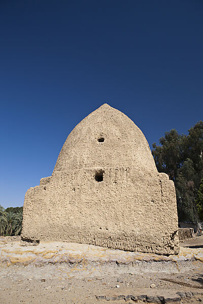 Lehmziegel-Bauten in Oase Bahariya