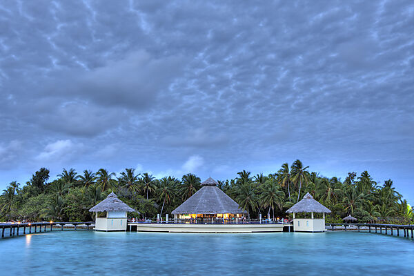 Abendstimmung auf der Malediveninsel Ellaidhoo