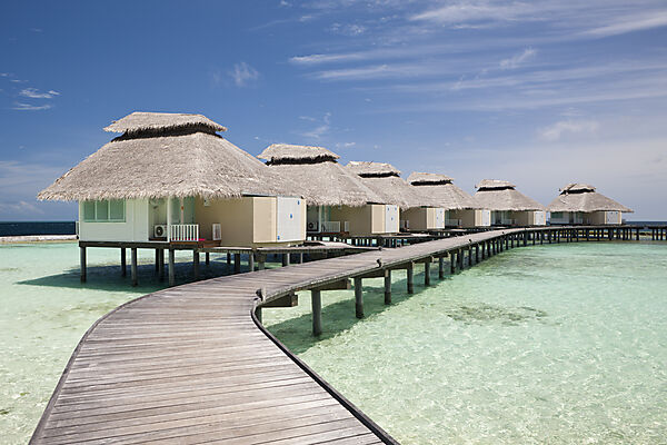 Wasserbungalow der Malediveninsel Ellaidhoo