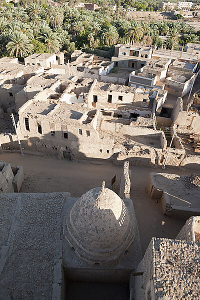 Blick auf Altstadt Al Qasr in Dakhla Oase