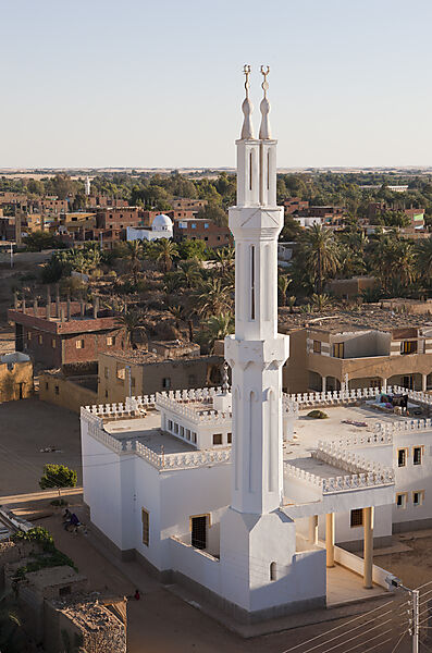 Blick auf Altstadt Al Qasr in Dakhla Oase