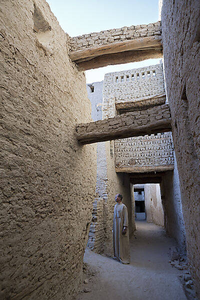 Gassen der Altstadt Al Qasr in Dakhla Oase
