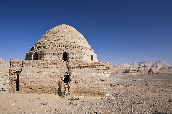 Grab-Bauten in Al Qasr in Dakhla Oase