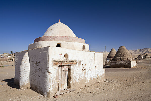 Grab-Bauten in Al Qasr in Dakhla Oase