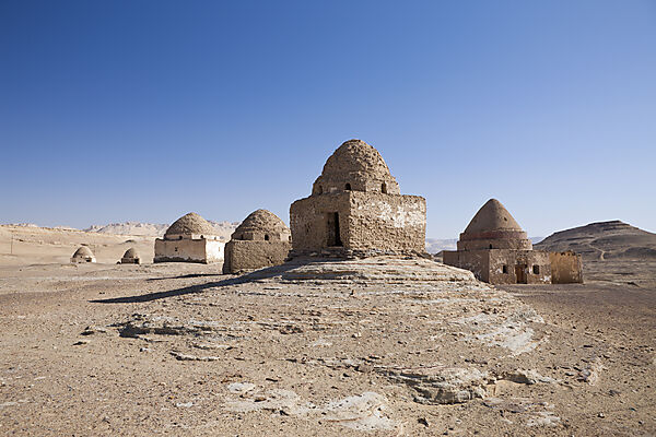 Grab-Bauten in Al Qasr in Dakhla Oase