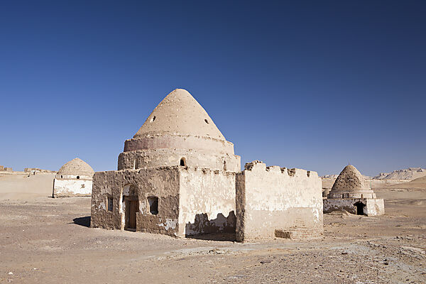 Grab-Bauten in Al Qasr in Dakhla Oase