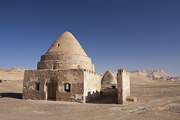 Grab-Bauten in Al Qasr in Dakhla Oase