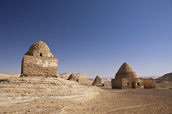 Grab-Bauten in Al Qasr in Dakhla Oase