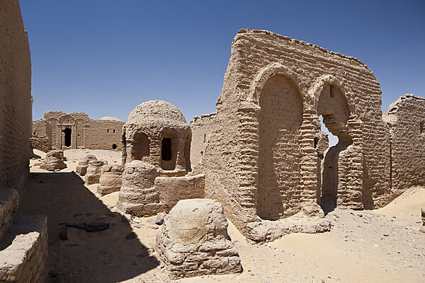 Necropolis of al-Bagawat Cemetery in Charga Oasis