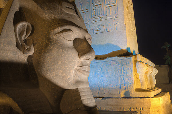 Head of Ramesses II Statue at Luxor Temple
