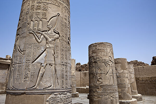 Saeule in Kom Ombo Tempel