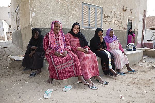 Frauen in Nubisches Dorf auf der Insel Elephantine