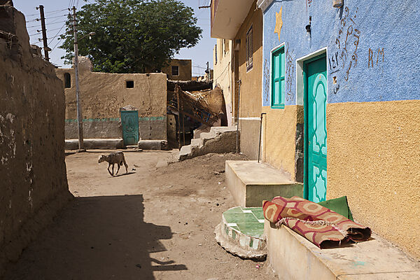 Strassenszene Nubisches Dorf auf der Insel Elephantine