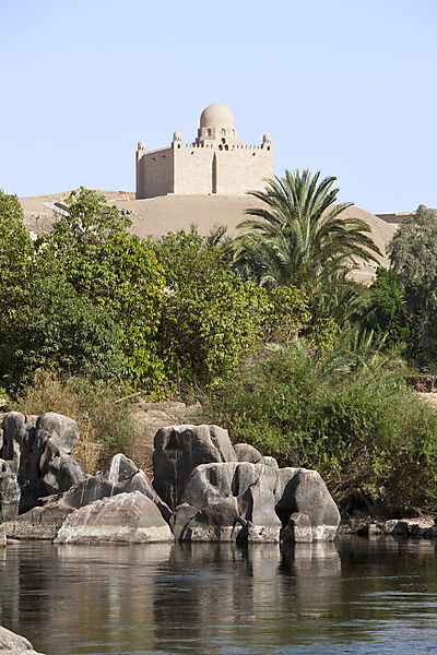 Nile River Cataract and Mausoleum of Aga Khan