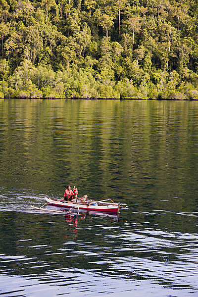 Fisherman in Outrigger