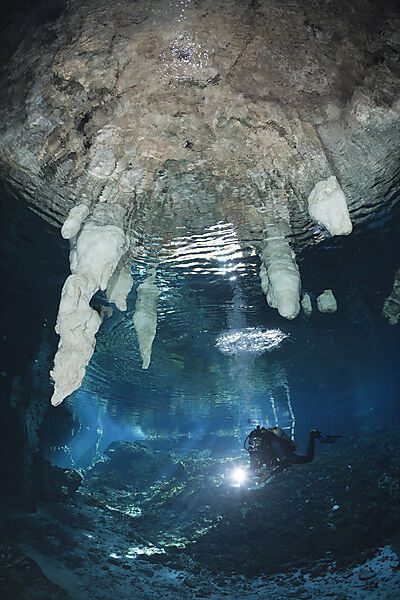 Taucher in Gran Cenote