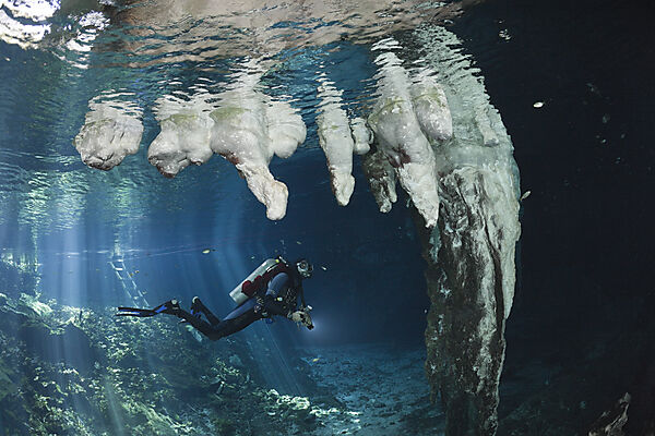 Taucher in Gran Cenote