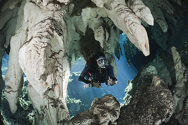 Taucher in Gran Cenote