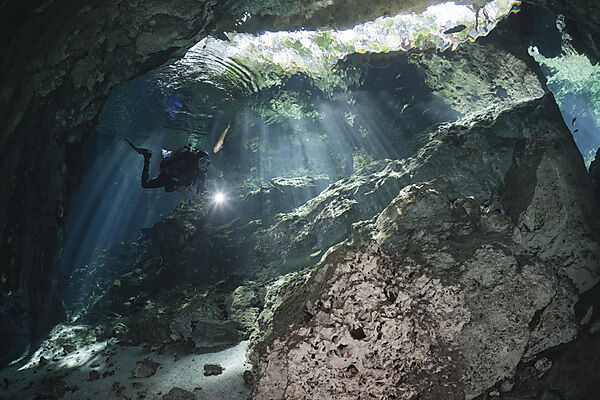 Taucher in Gran Cenote