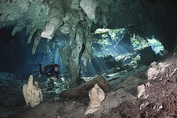 Taucher in Gran Cenote